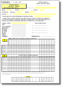 Anteprima delle schede di programmazione